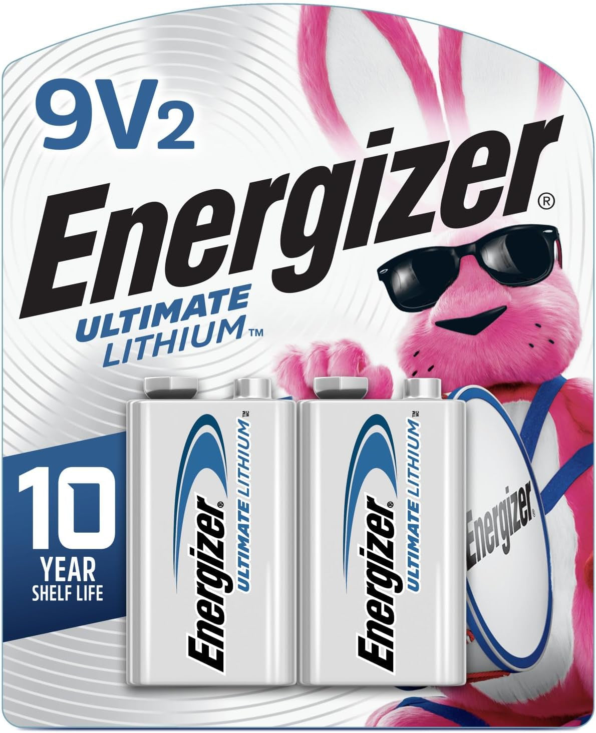 9V Batteries, Ultimate Lithium, Original Version, 2 Count