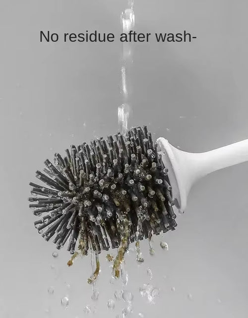 Load image into Gallery viewer, TPR Silicone Head Toilet Brush Wall Mounted Cleaning Brush Long Handle Toilet Brush Bathroom Accessories Sets Tools
