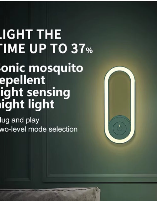Load image into Gallery viewer, BuzzShield™ Ultrasonic Mosquito Repeller &amp; LED Night Lamp – Sleep Tight, Bite-Free, Every Night
