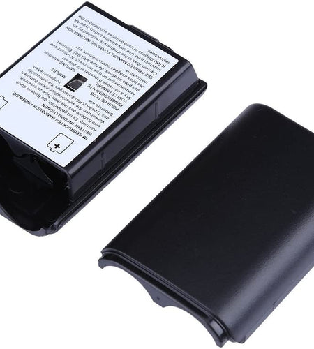 2X Black Battery Pack Cover Shell Case Kit for Xbox 360 Wireless Controller (Black)
