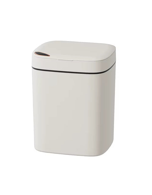 Load image into Gallery viewer, 16L Smart Bathroom Trash Can White Non-Contact Narrow Smart Sensor Trash Can Smart Home Automatic Bagging Electronic Trash Can

