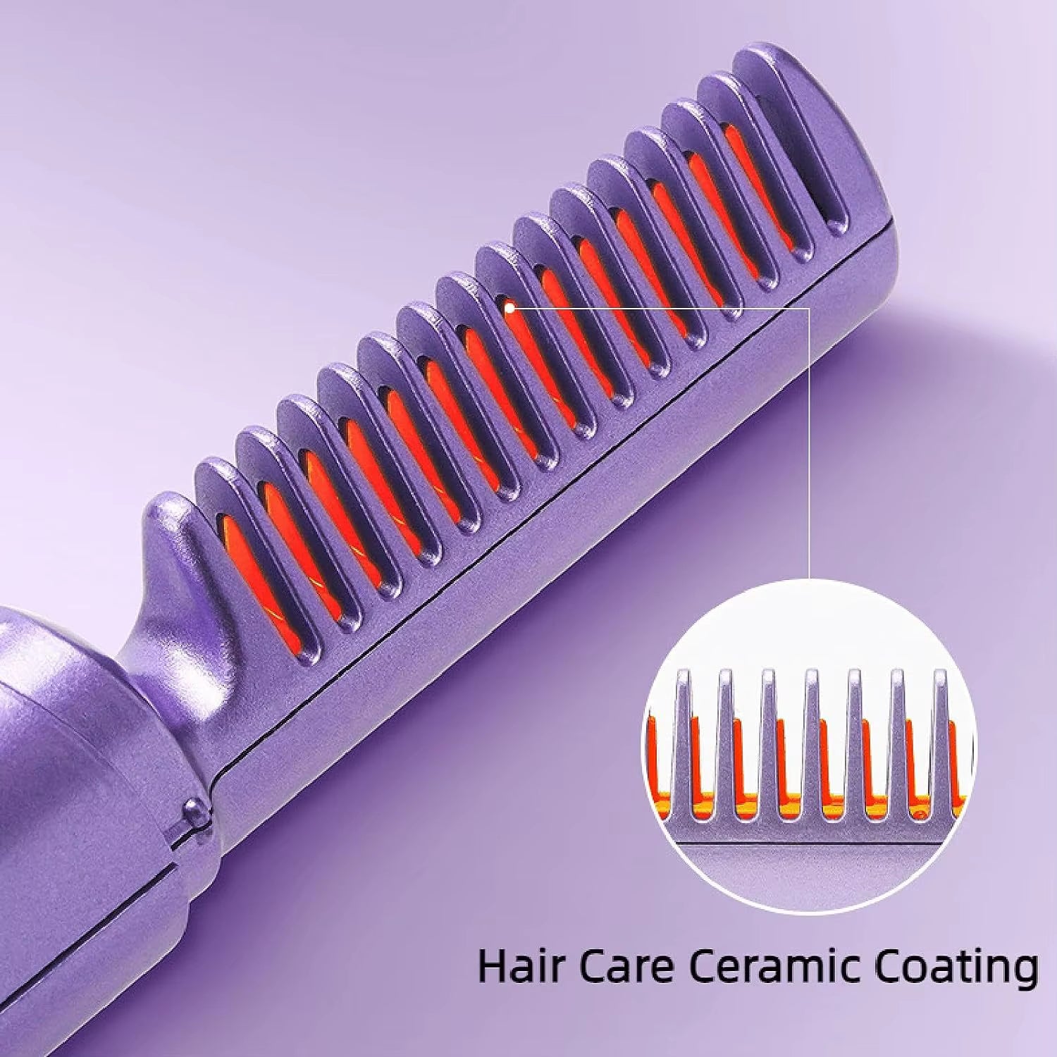 GlamWave Pro – Portable Wireless Heated Hair Straightener & Curler Brush
