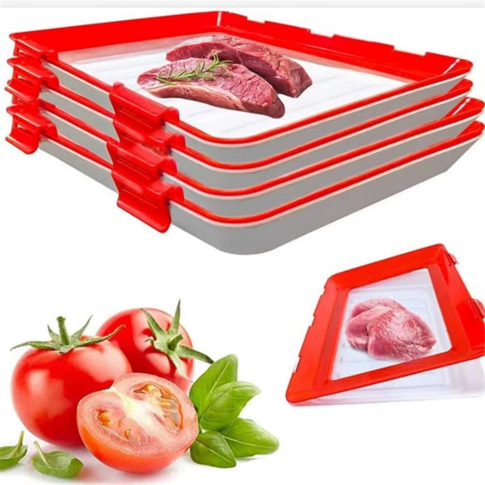 FreshPrep Reusable Meal Prep Tray – Stackable BPA-Free Food Storage Containers for Easy Preservation
