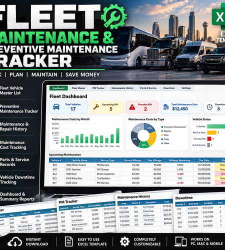 Fleet Maintenance & Preventive Maintenance Tracker
