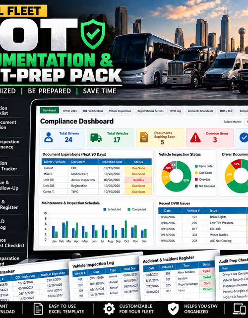 Load image into Gallery viewer, Small Fleet DOT Documentation &amp; Audit-Prep Pack
