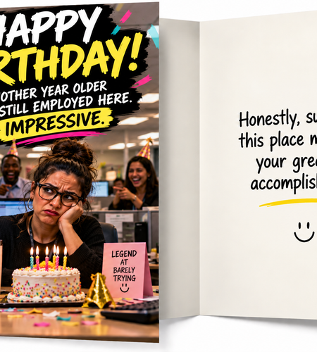 Still Employed Here – Funny Coworker Birthday Card