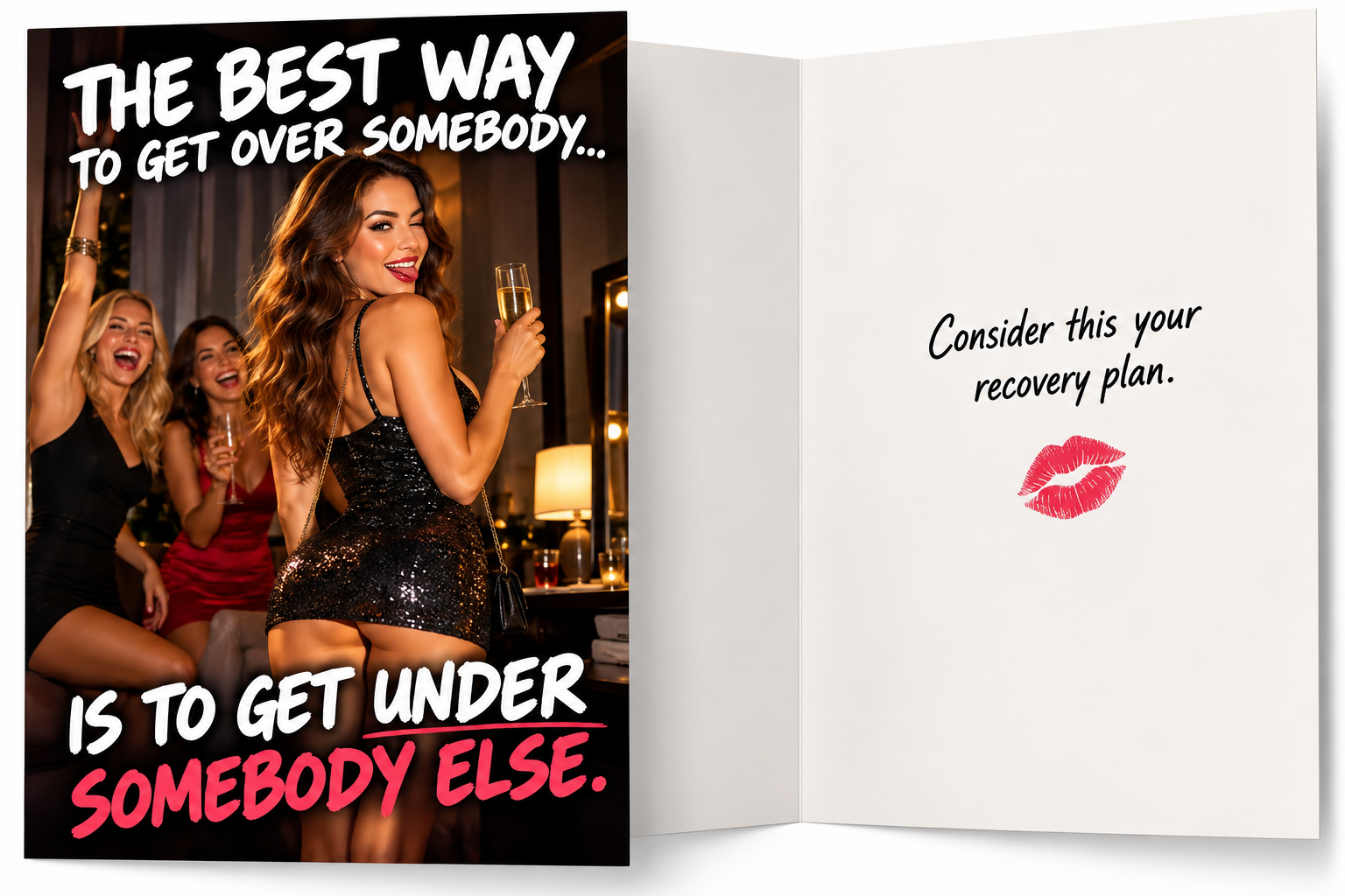 Get Over Somebody – Funny Adult Breakup Card