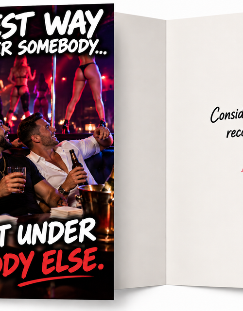 Load image into Gallery viewer, Get Over Somebody – Funny Adult Breakup Card
