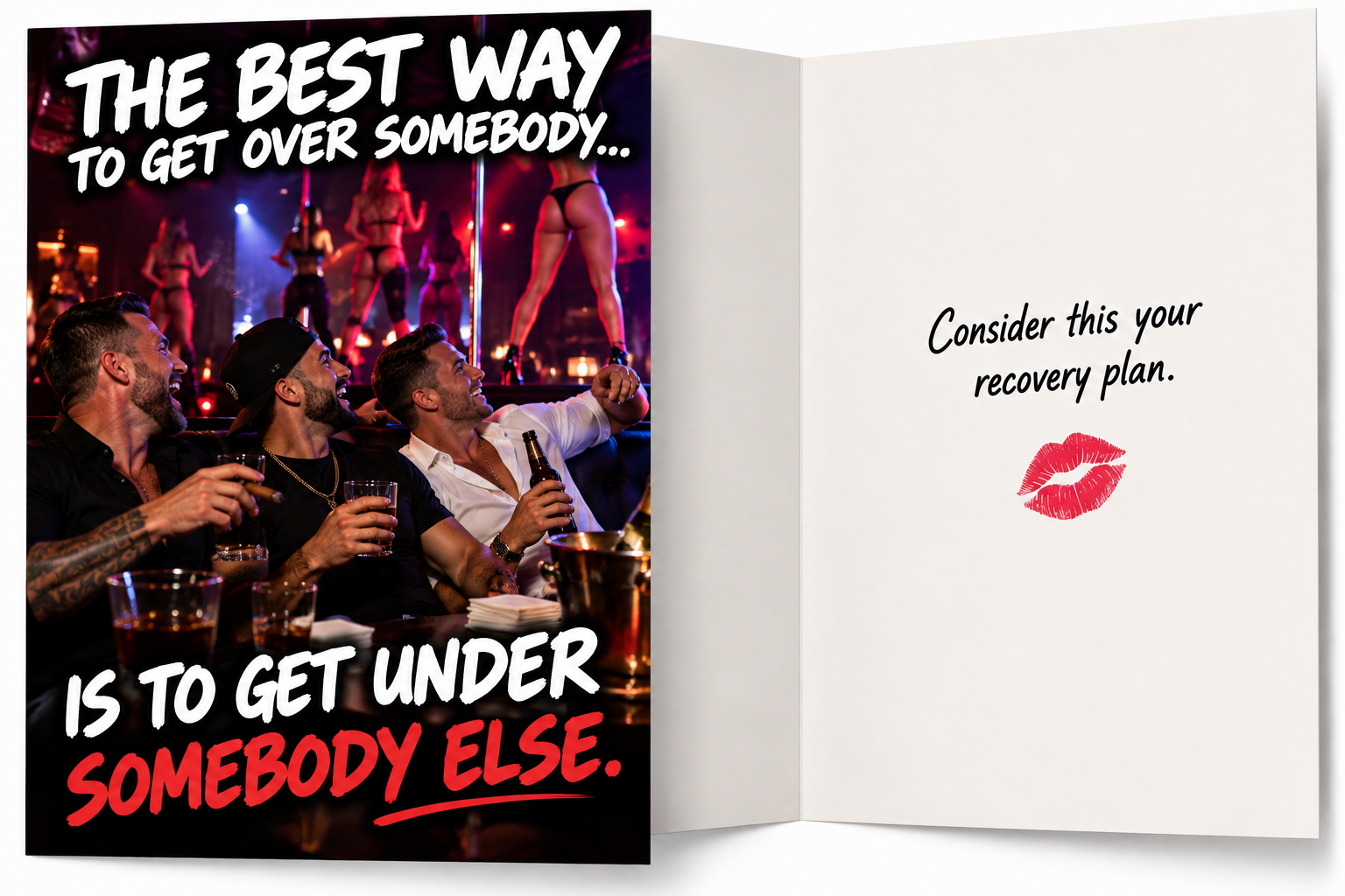 Get Over Somebody – Funny Adult Breakup Card
