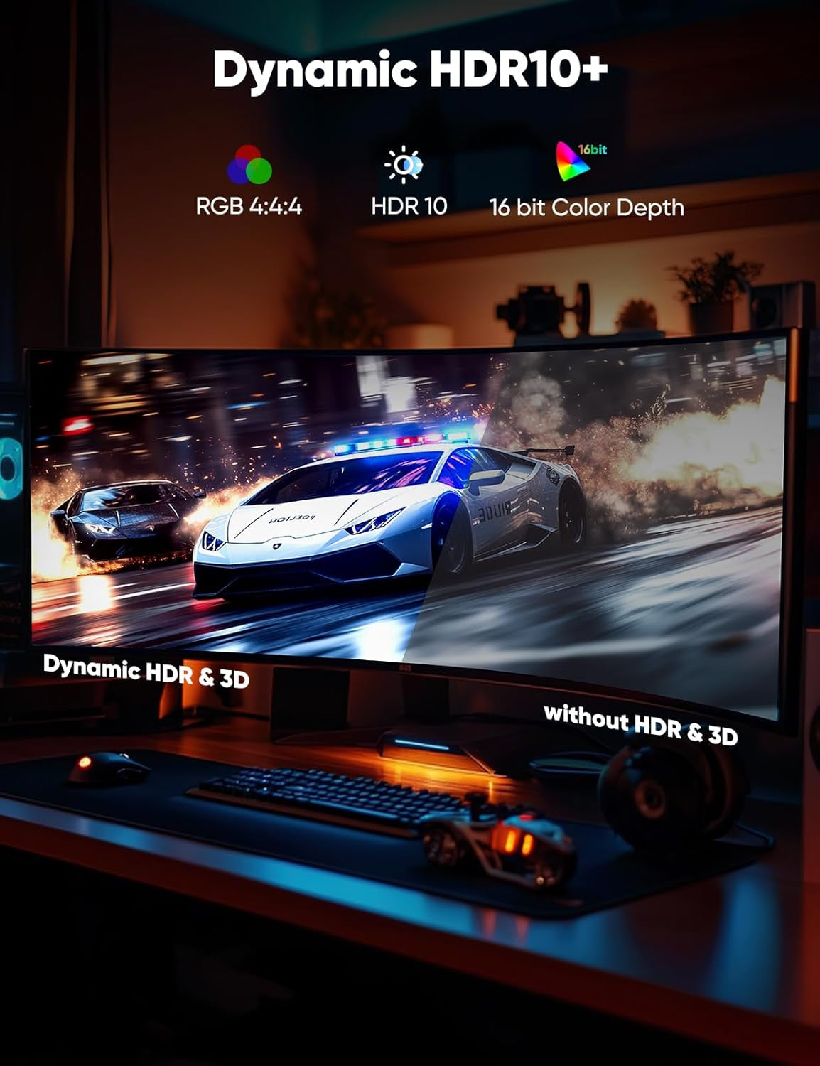 8K 4K Displayport Cable, 6.6FT DP Cable 1.4 [VESA Certified,32.4Gbps,8K@60Hz,4K@144Hz,2K@240Hz/165Hz/144Hz], Bradied High Speed Display Port Cable for Gaming Monitor, Hdr/Hdcp/Freesync/G-Sync